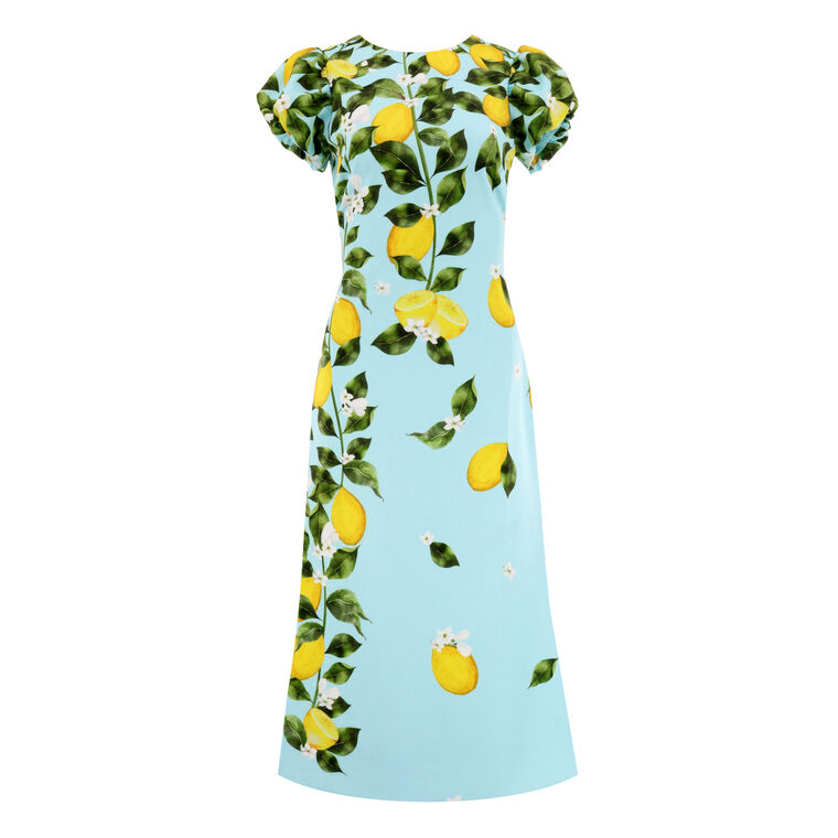 Perla Puff Sleeve Midi Dress image number null