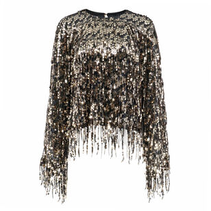 Satine Sequin Fringe Top Satine Sequin Fringe Top