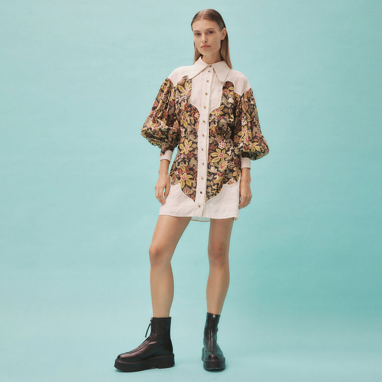 Isabella Panel Mini Dress image number null