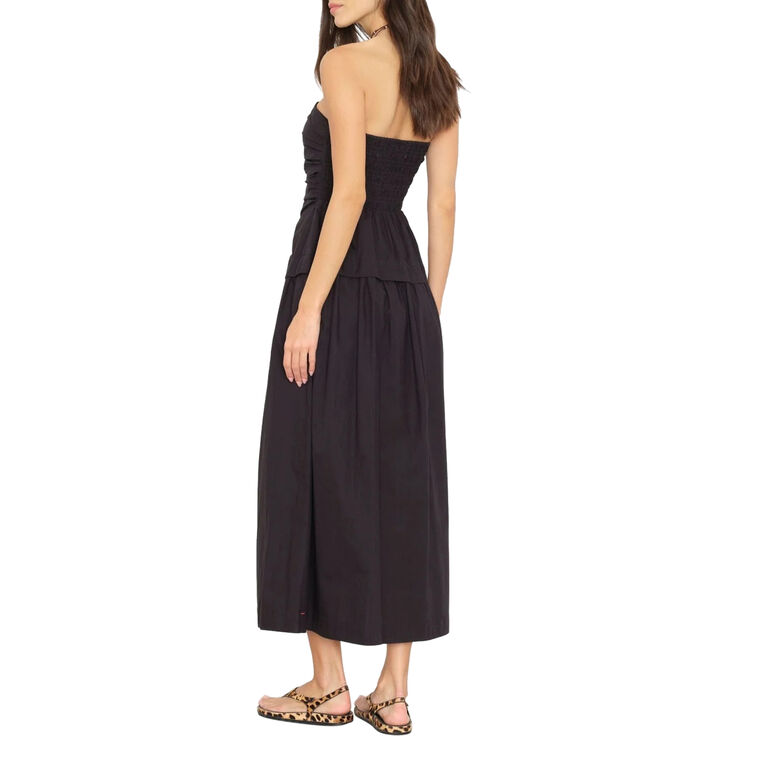 Ciara Strapless Ruched Bodice Midi Dress image number null