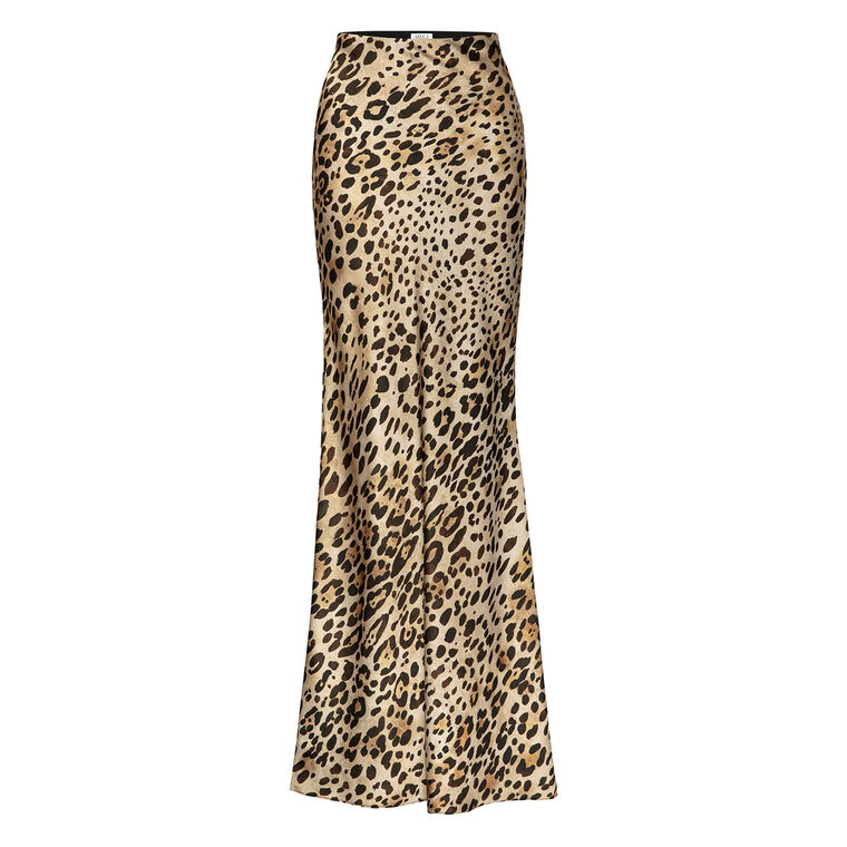 Sierra A-Line Satin Bias Maxi Skirt image number null