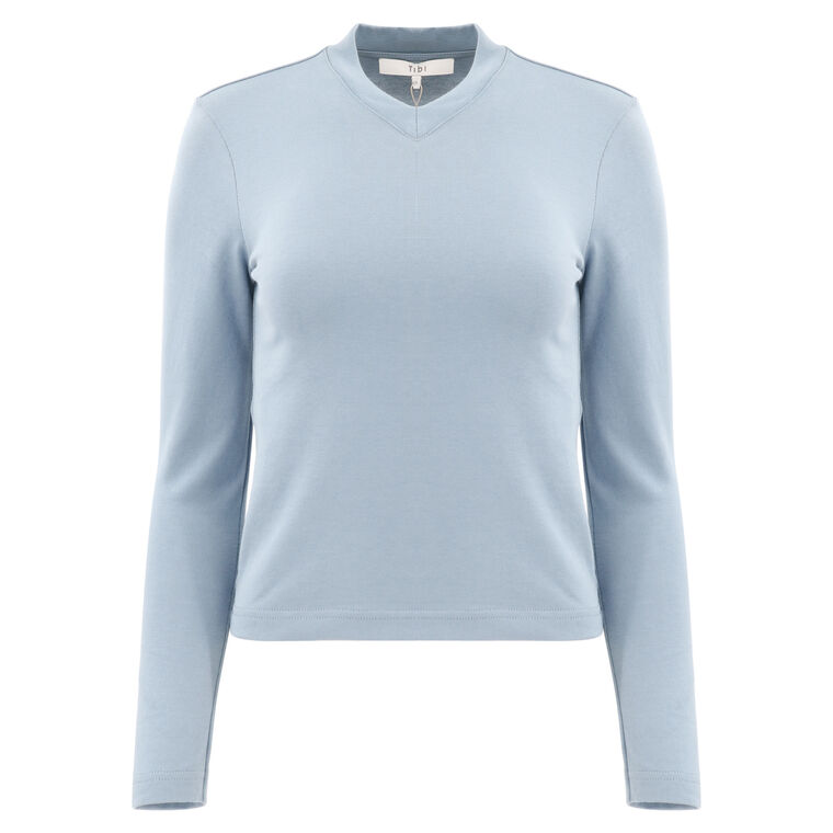 Perfect Shrunken V-Neck T-Shirt image number null