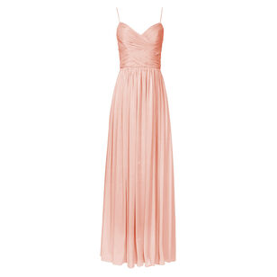 Sireen Sleeveless Draped Lurex Georgette Pleated Gown