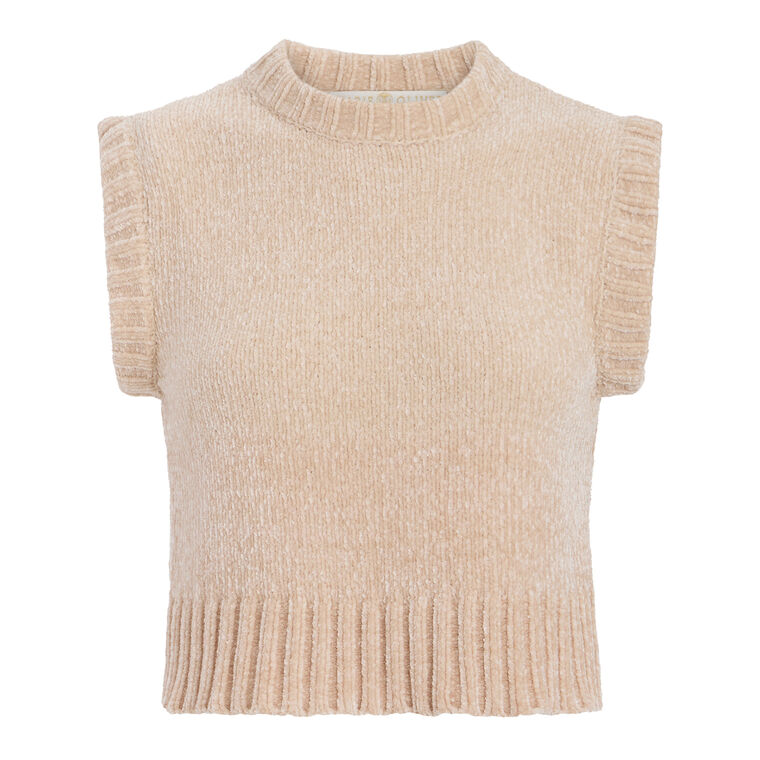 Presley Chenille Knit Mockneck Shell image number null