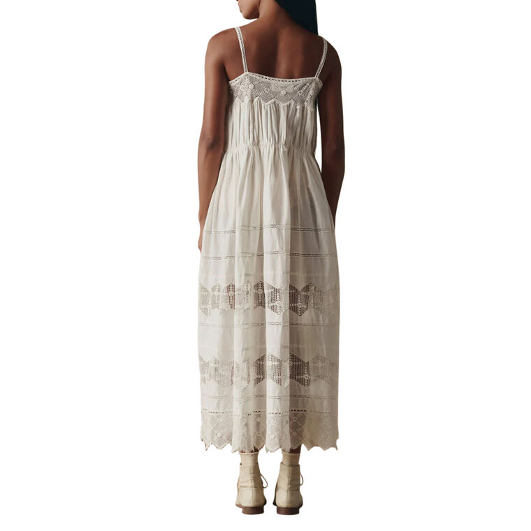 The Rosette Sleeveless Crochet Dress image number null