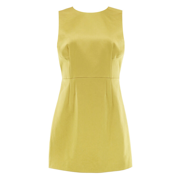 Garden Sleeveless Satin Mini Dress image number null