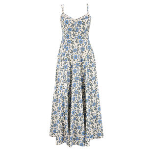 Adair Printed Double Strap Midi Dress
