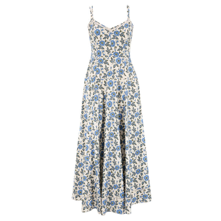 Adair Printed Double Strap Midi Dress image number null
