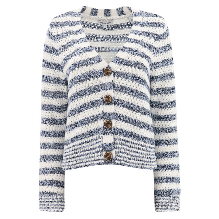 Artura Striped Cotton Cardigan image number null