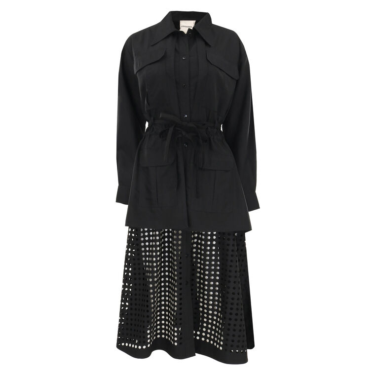 Eleanor Long Sleeve Midi Shirt Dress image number null