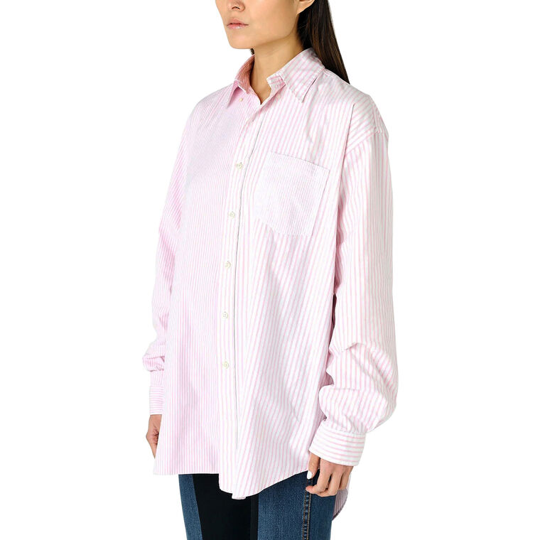 Diana Long Sleeve Stripe Cotton Poplin Shirt image number null
