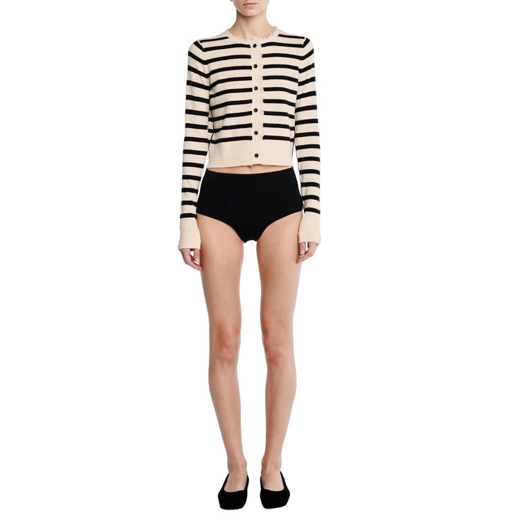 Petite Fringe Long Sleeve Cardigan image number null