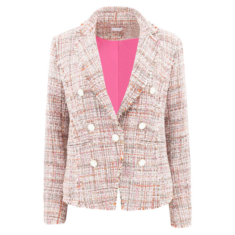 Double Breasted Tweed Blazer image number null