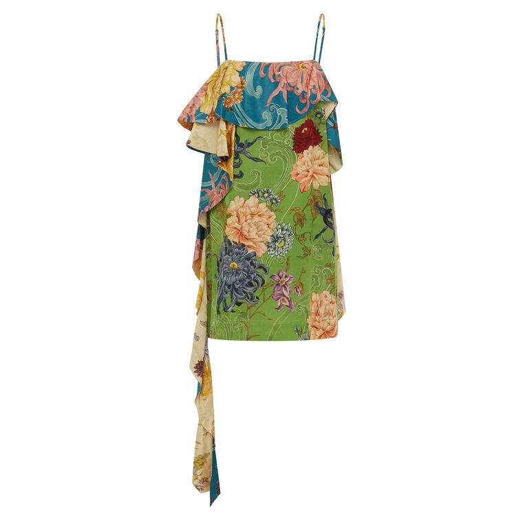 Avery Spliced Sleeveless Mini Dress image number null