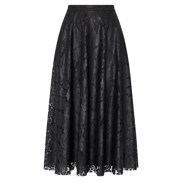 Otha Textured Lace Midi Skirt image number null