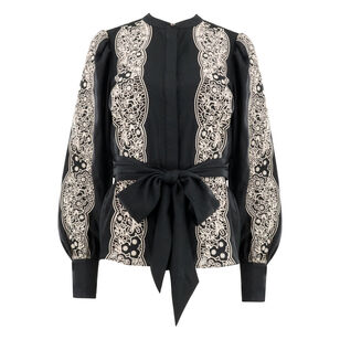 Riley Long Sleeve Embroidery Top