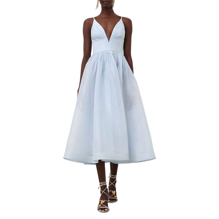 Illuminate V-Neck Midi Dress image number null