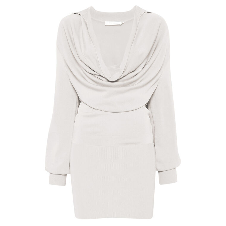 Vida Long Sleeve Cowl Neck Mini Dress image number null