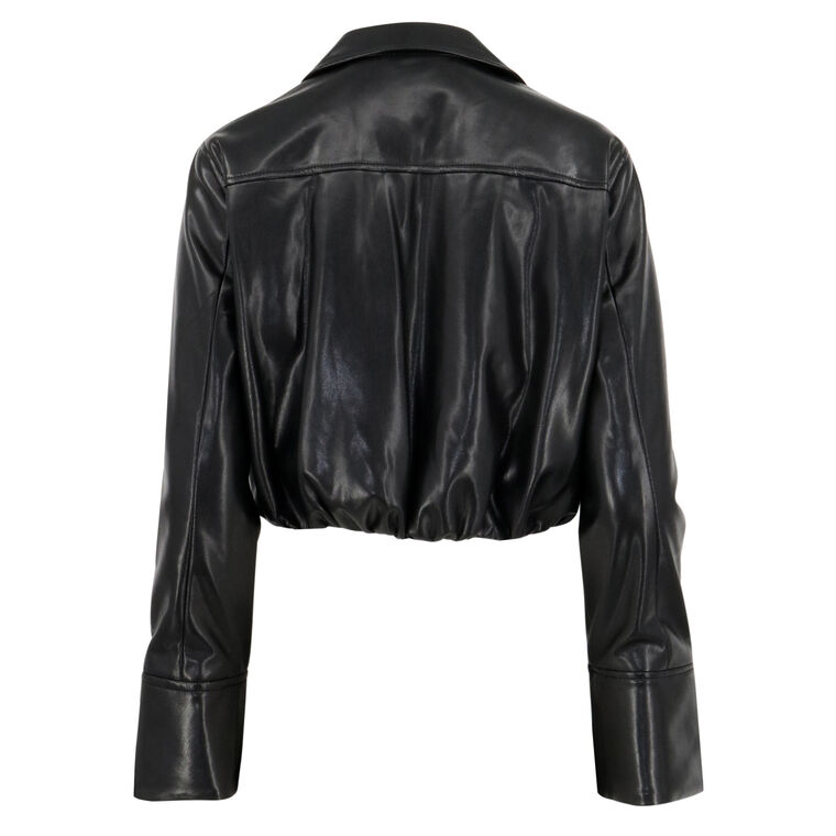 Veronique Faux Leather Top image number null