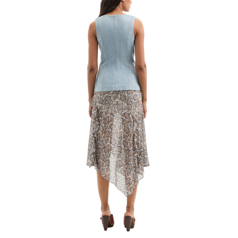 Avalina Denim Vest image number null