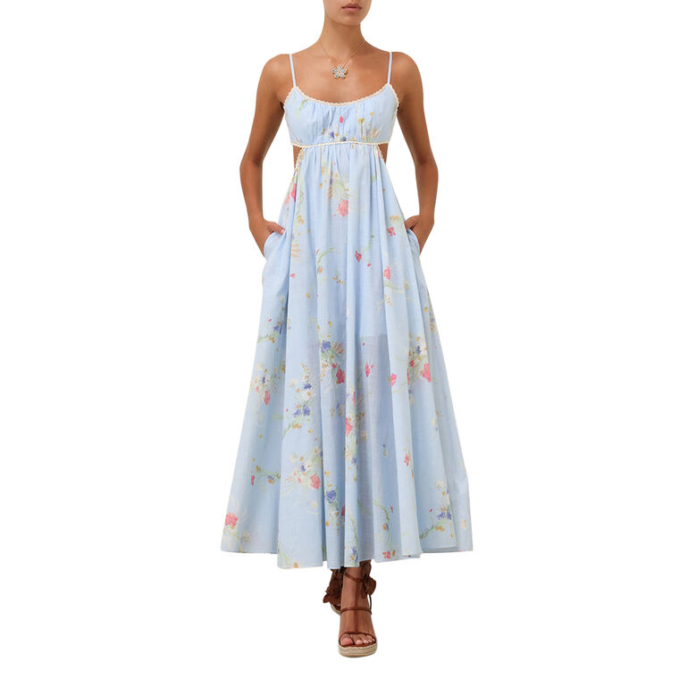 Lucky Picnic Sleeveless Maxi Dress image number null