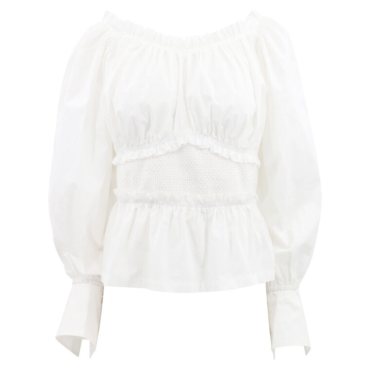 Shirred Bodice Blouse image number null