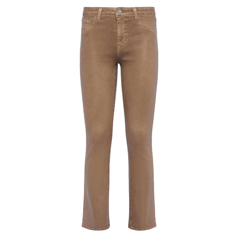 Tati Coated High Rise Bootcut Jean image number null