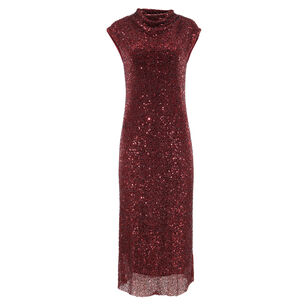 Zaria Cowl Neck Midi Dress