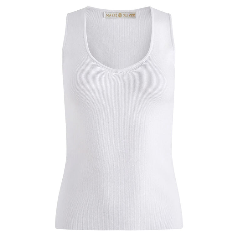 Miranda Ribbed Knit Tank image number null