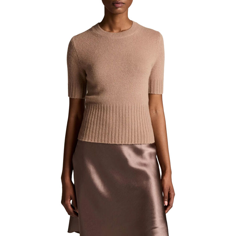 High Rib Cashmere Blend Tee image number null
