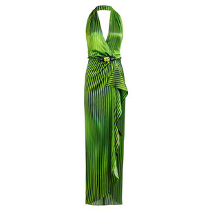 Gypsy Halterneck Belted Silk Midi Dress