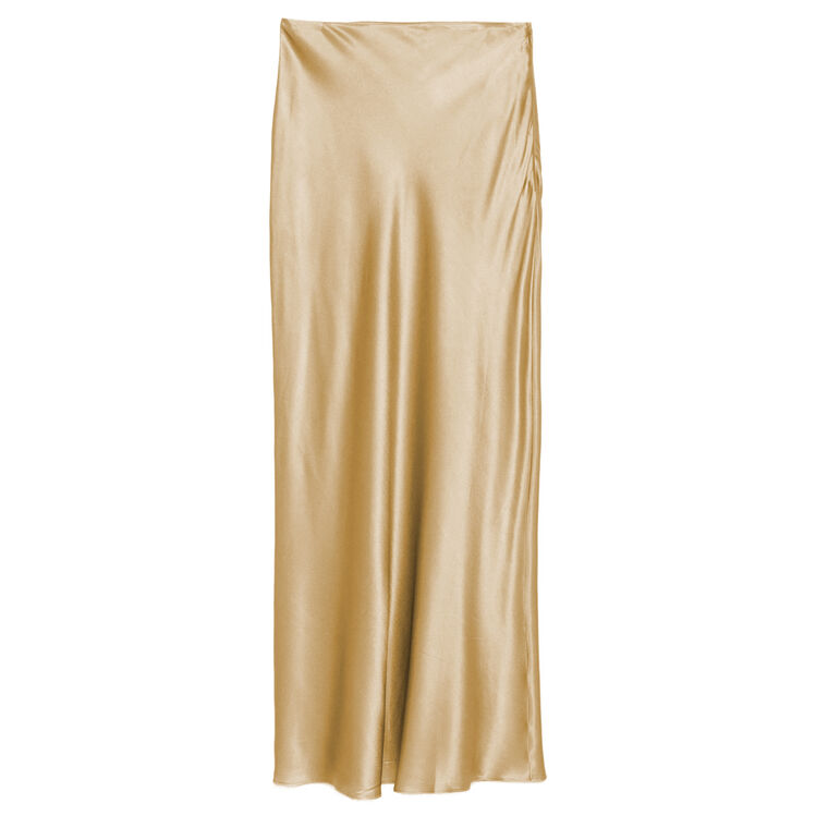Chantel Silk Bias Maxi Skirt image number null