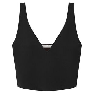 Ani Sleeveless V-Neck Compact Knit Top