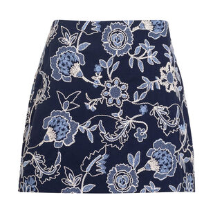 Ari Embroidered Mini Skirt