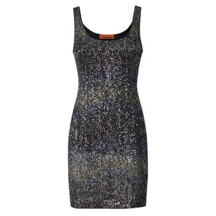 Sleeveless Sequin Knit Mini Dress