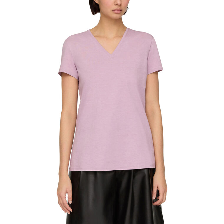 Cotton Jersey V-Neck T-Shirt image number null