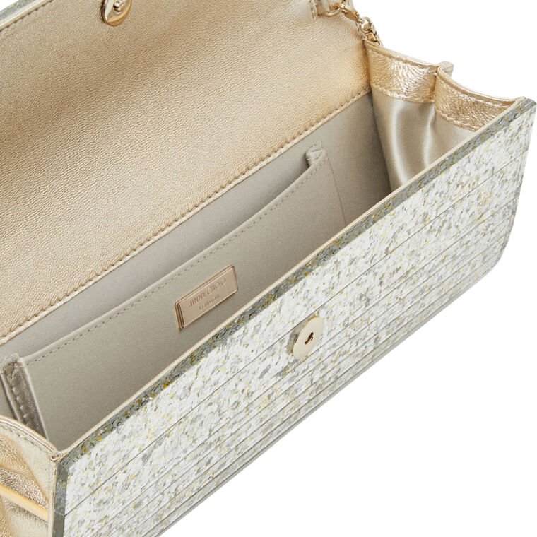 Sweetie Acrylic Glitter Clutch image number null