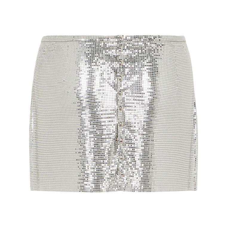 Mesh Mini Skirt image number null
