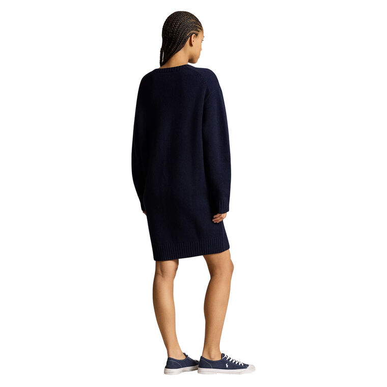Polo Bear Crewneck Sweater Dress image number null
