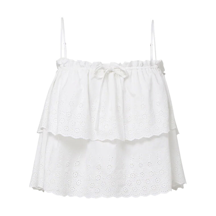Oseanna Eyelet Poplin Camisole image number null