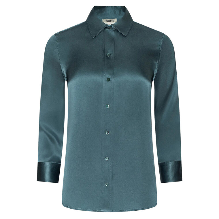 Dani 3/4 Sleeve Silk Blouse image number null