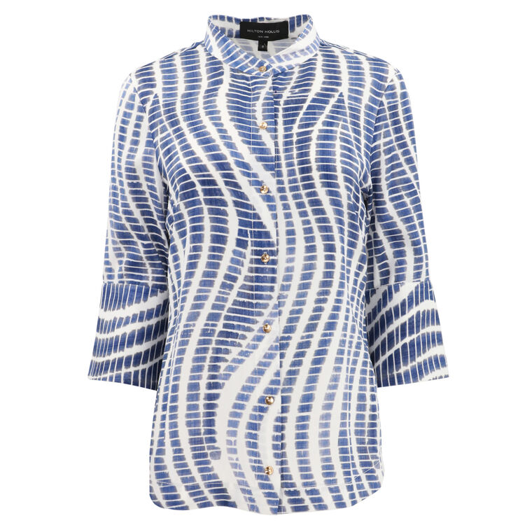 Playa Print Cupro Top image number null