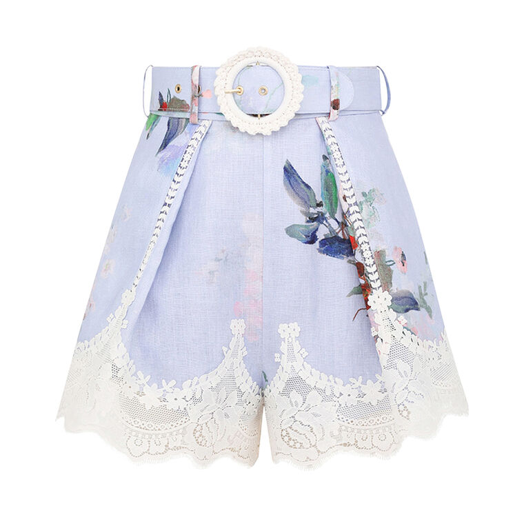 Everley Lace Trim Tuck Short image number null