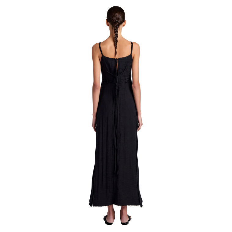 Evelyn Sleeveless Midi Dress In Crinkle Viscose image number null