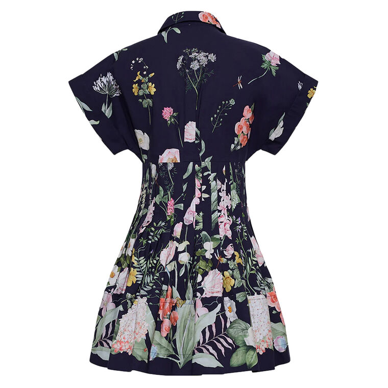Nash Short Sleeve Pin Tuck Mini Dress image number null