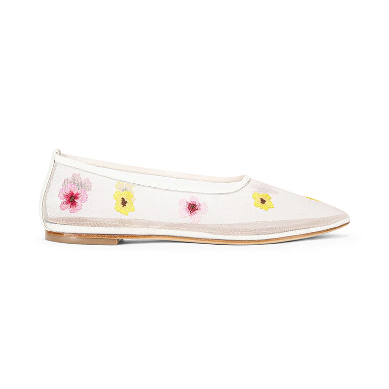 Alba Floral Mesh Ballet Flat image number null