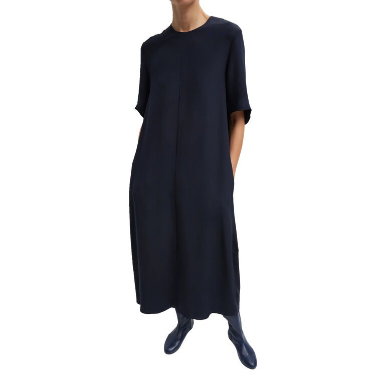 4-Ply Silk T-Shirt Dress image number null