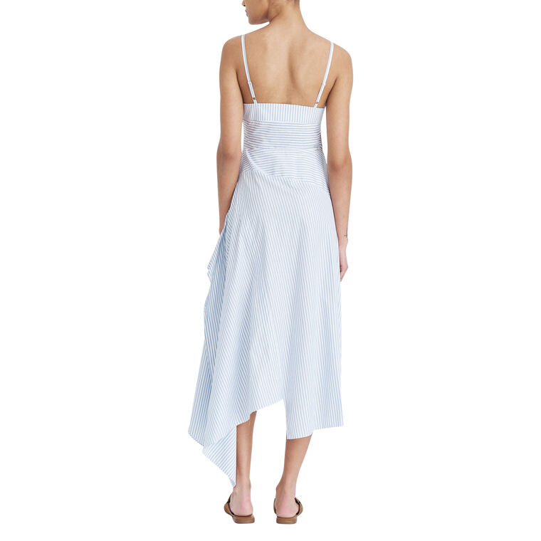 Cascade Sleeveless Midi Shirt Dress image number null