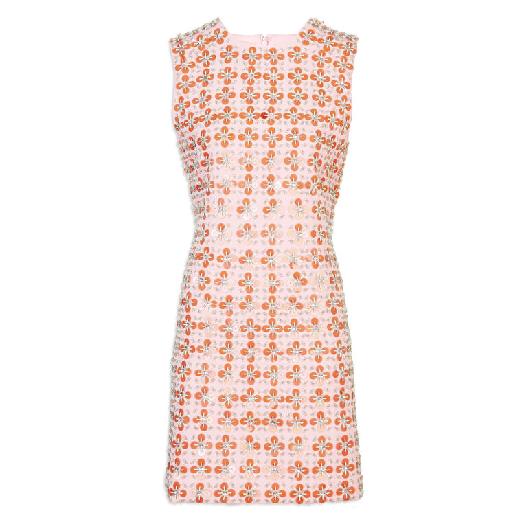 Abigail Flower Sequin Mini Dress image number null
