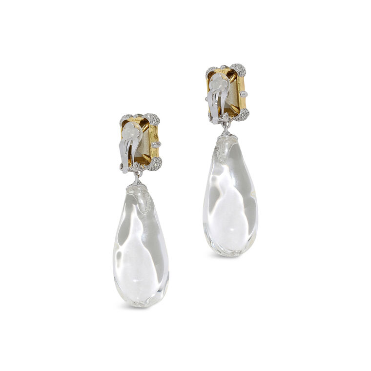 Silverlake Teardrop Clip Earrings image number null